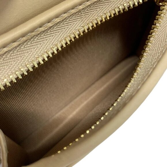 Auth GUCCI GG Supreme 774332 Beige Dark Brown Gold PVC Leather - Bifold Wallet - Picture 4 of 11